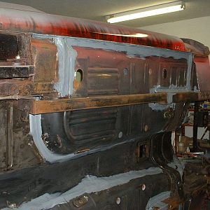 68 fastback on rotissorie