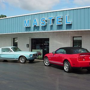 07 Shelby GT500 convertible and 67 High Country Special Big Block fastback