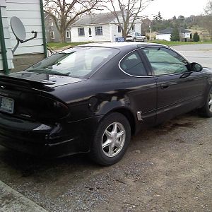 First car and soon to be winter car..  :)
Just bought VHT Nightshade last week and tinted my lights.
2 10" Subs, that fill whole trunk, Amp, Deck, P