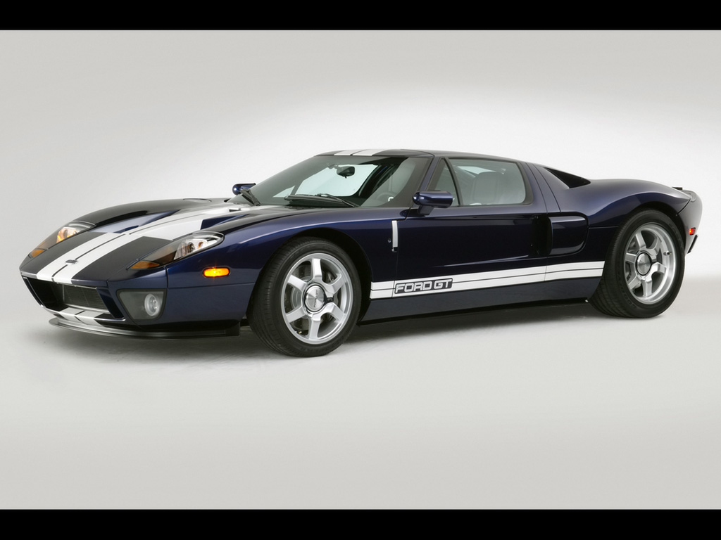 2005 Ford GT Blue Studio Side