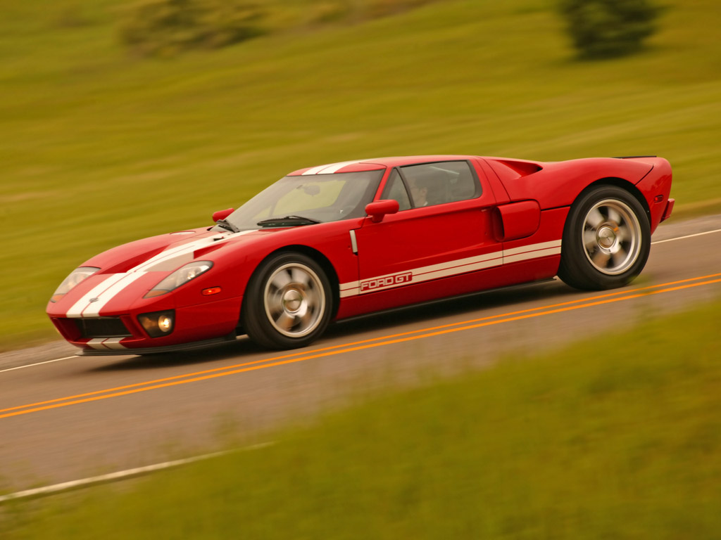 2005 Ford GT Red Side Track