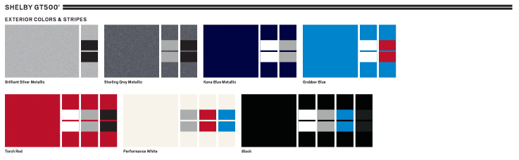 2010 Gt500 Colors