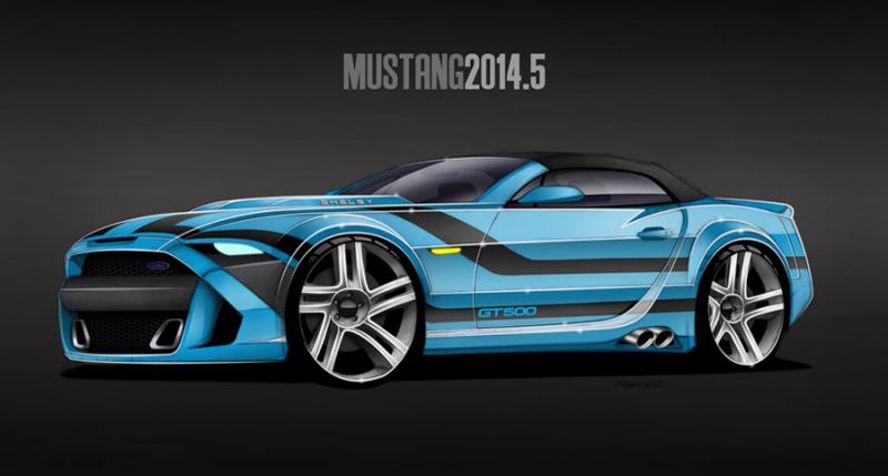 2014 5 Mustang   GT500 Blue