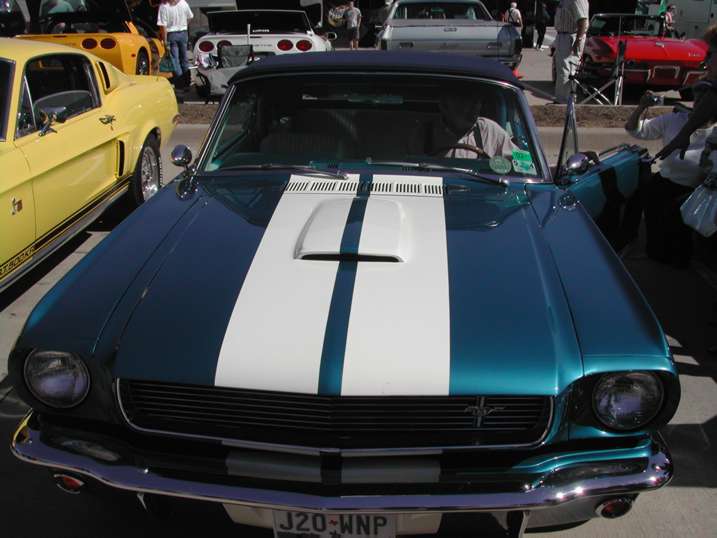Carroll Shelby in Mustang GT 350 Convertible