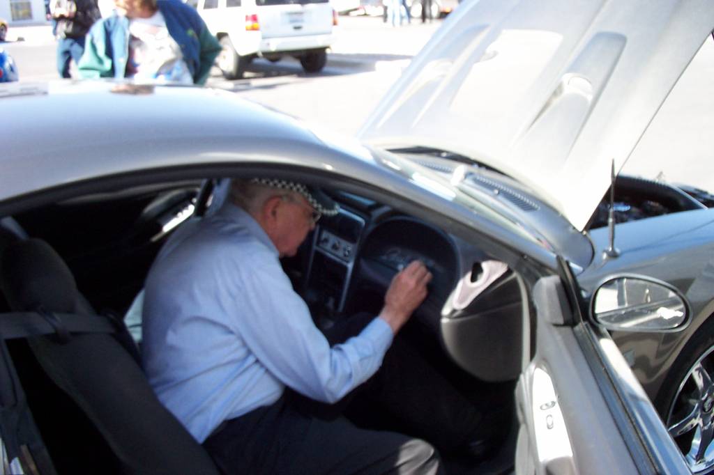 Carroll Shelby Signing my Dash