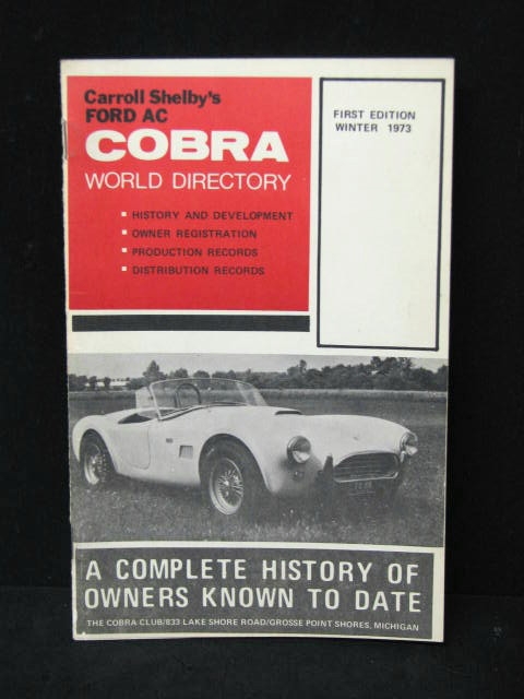 Cobra World Directory 1973