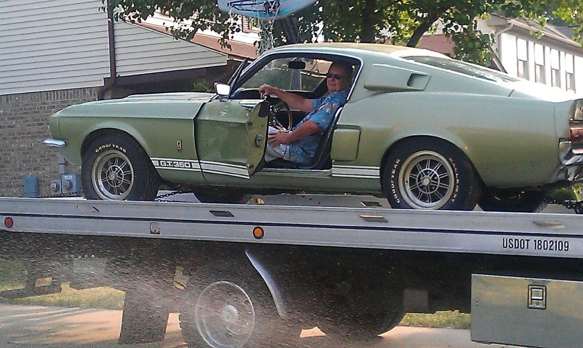 dad in mustang