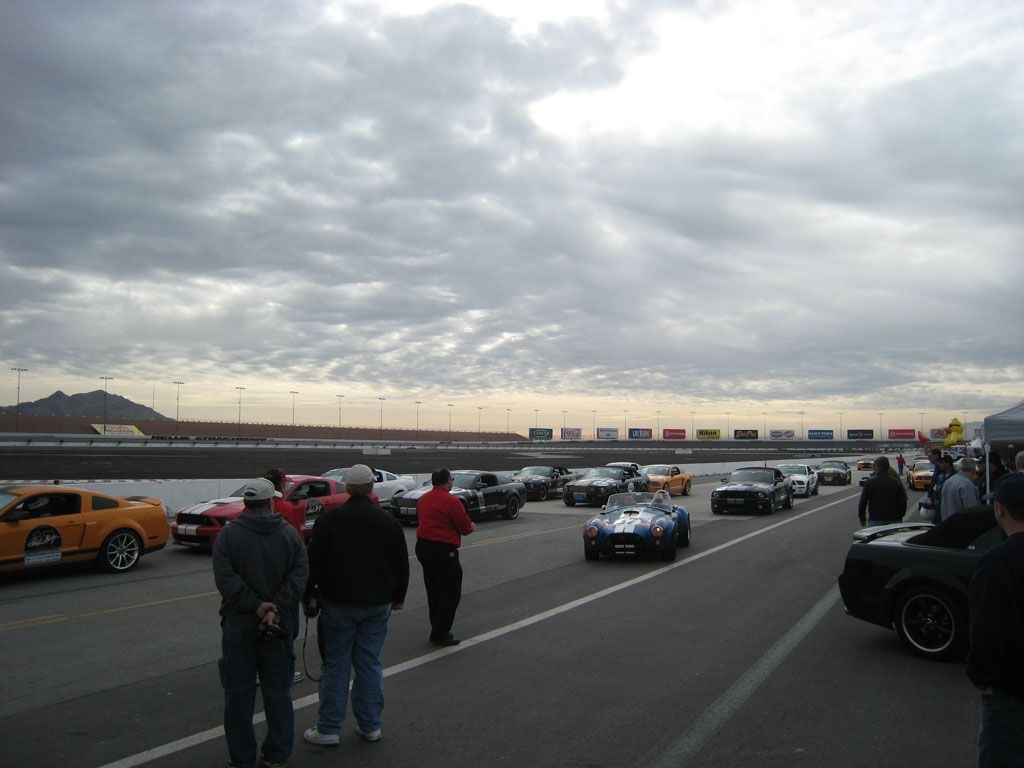 On the track.