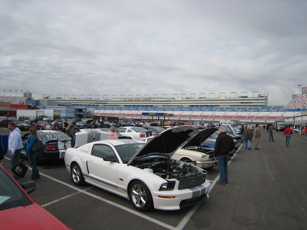 Out in the lot.