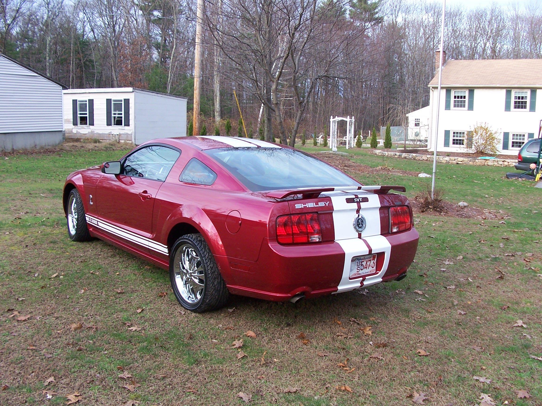 WORKING ON IT.  over this winter, adding Shelby packagehood, supercharger,bumpers,etc,etc